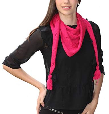 MADE TO ORDER IN ANY COLOR – Handmade ULTRA THIN Triangular PURE Alpaca Scarf – Hot Pink Review