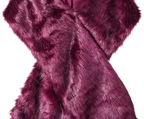 BADGLEY MISCHKA Women’s Faux Mink Stole Shawl with Solid Lining Review