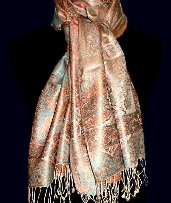 LORENZO CANA – Scarf Pashmina 100% Pure Silk 29 X 75 Inches Paisley – 78003 Review