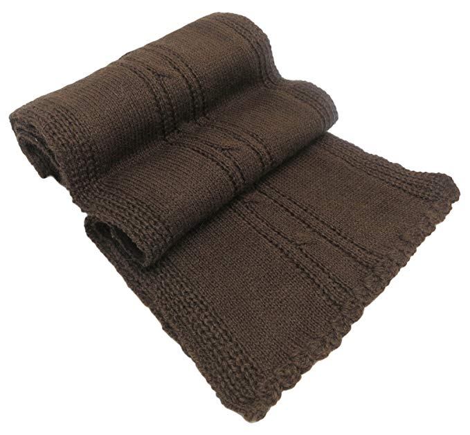 CLEARANCE - Lightweight Alpaca and Wool Scarf - Hazelnut (SHIPS FROM FRANCE)