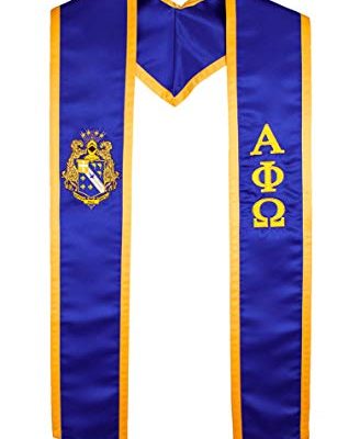 Alpha Phi Omega Fraternity / Sorority Deluxe Embroidered Graduation Stole Review