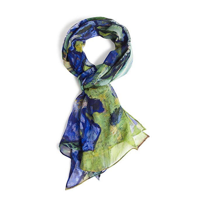 Van Gogh’s Irises – Women's Scarf – 100% Silk Chiffon by Getty Museum Store