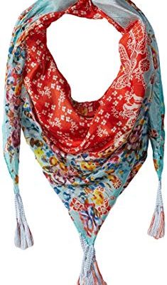 Johnny Was Women’s Patterned Silk Square Scarf with Tassels Review