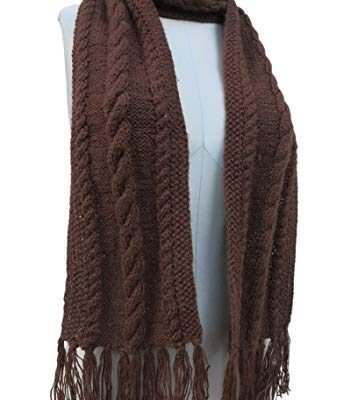READY TO SHIP – Knitted 100% by Hand Scarf – Cable Design in ALPACA Finest Blend Review