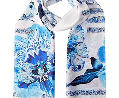 Roberto Cavalli C3802B740 356 Blue Floral Scarf Review