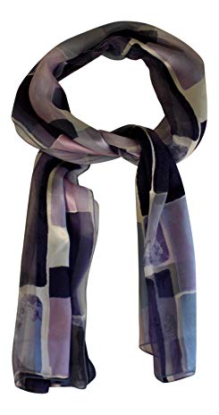 French Silk long scarf, French design 