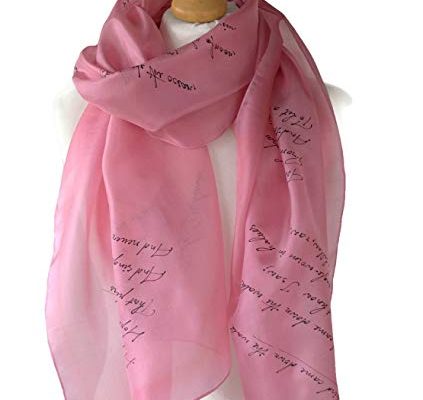 Emily Dickinson Poems, Hand Painted Silk Scarf 18×72 Inch Gift-wrapped Review
