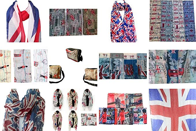 London Souvenir Soft Scarfs Scarves Wraps Shawls Womens Girls Unisex