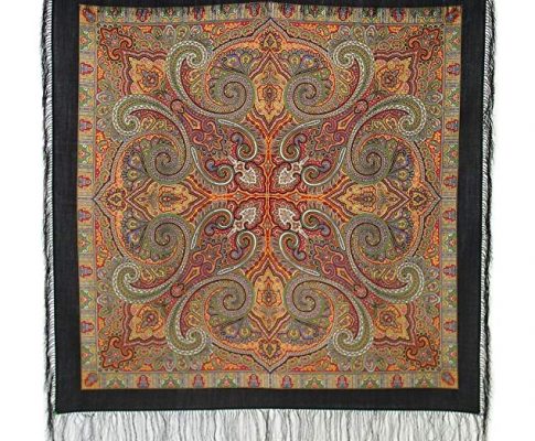 Large Russian Woolen Shawl #81418 (silk fringe) Review