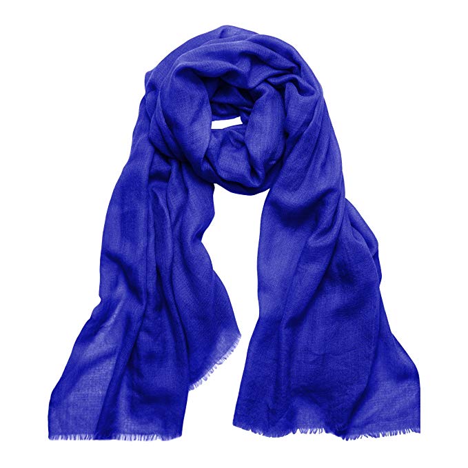 MoonCats Silk & Cashmere Featherweight Scarf Light & Soft Wrap in solid colors