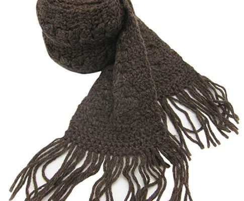 Handmade Pure Fisherman’s Wool Scarf – Swiss Chocolate Brown – SHIPS FROM FLORIDA Review